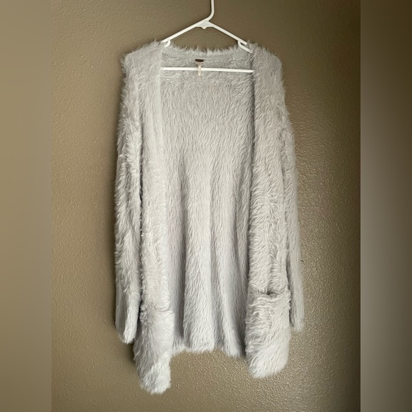 Free People Faux Fur Cardigan - Picture 2 of 6